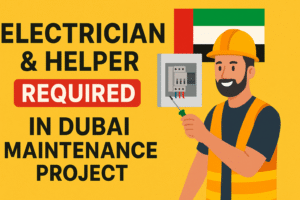 Electrician & Helper Required In Dubai Maintenance Project